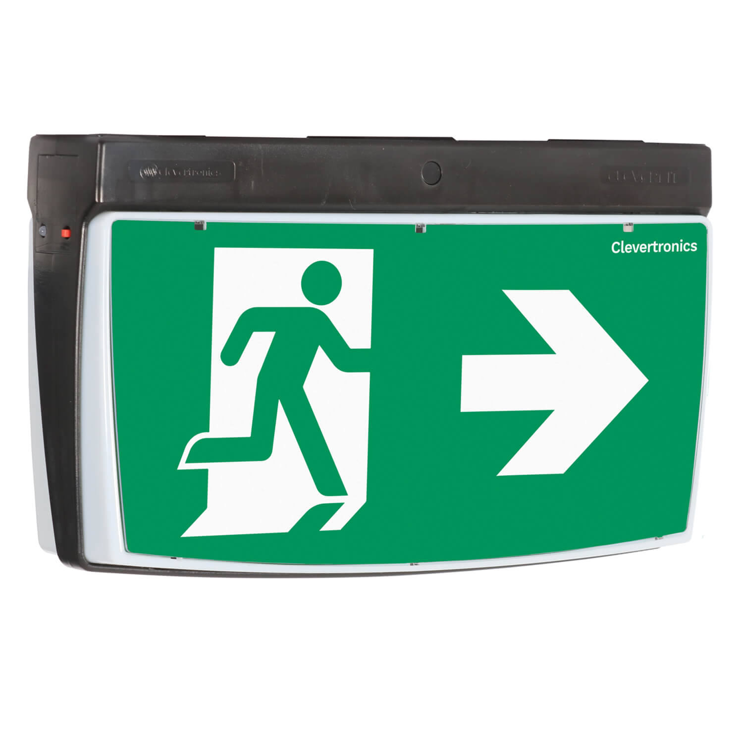 clevertronics emergency lighting exit light uk cleverfit blk rr 12x